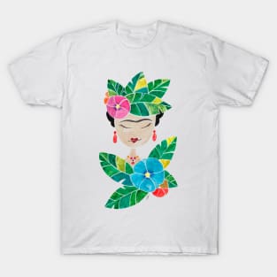 Flowers Frida Kahlo T-Shirt